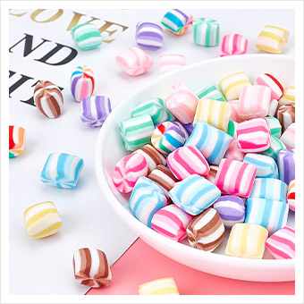 Handmade Polymer Clay Fruit Theme Beads, Mixed Color, 7~12x8~10x4~5mm,  Hole: 2mm